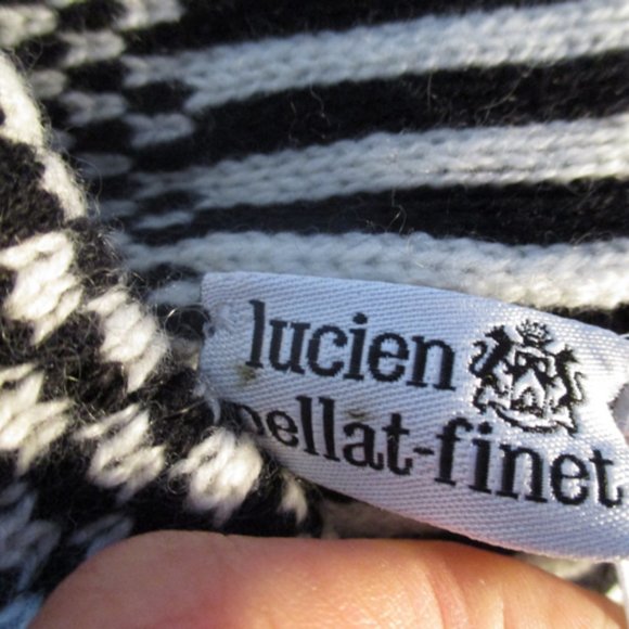 LUCIEN PELLAT-FINET POMPOM CASHMERE HAT Cap Beanie - Picture 5 of 7
